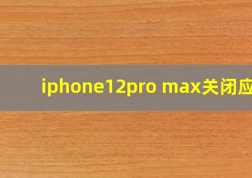 iphone12pro max关闭应用